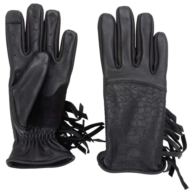 Alligator Gloves with Tassels