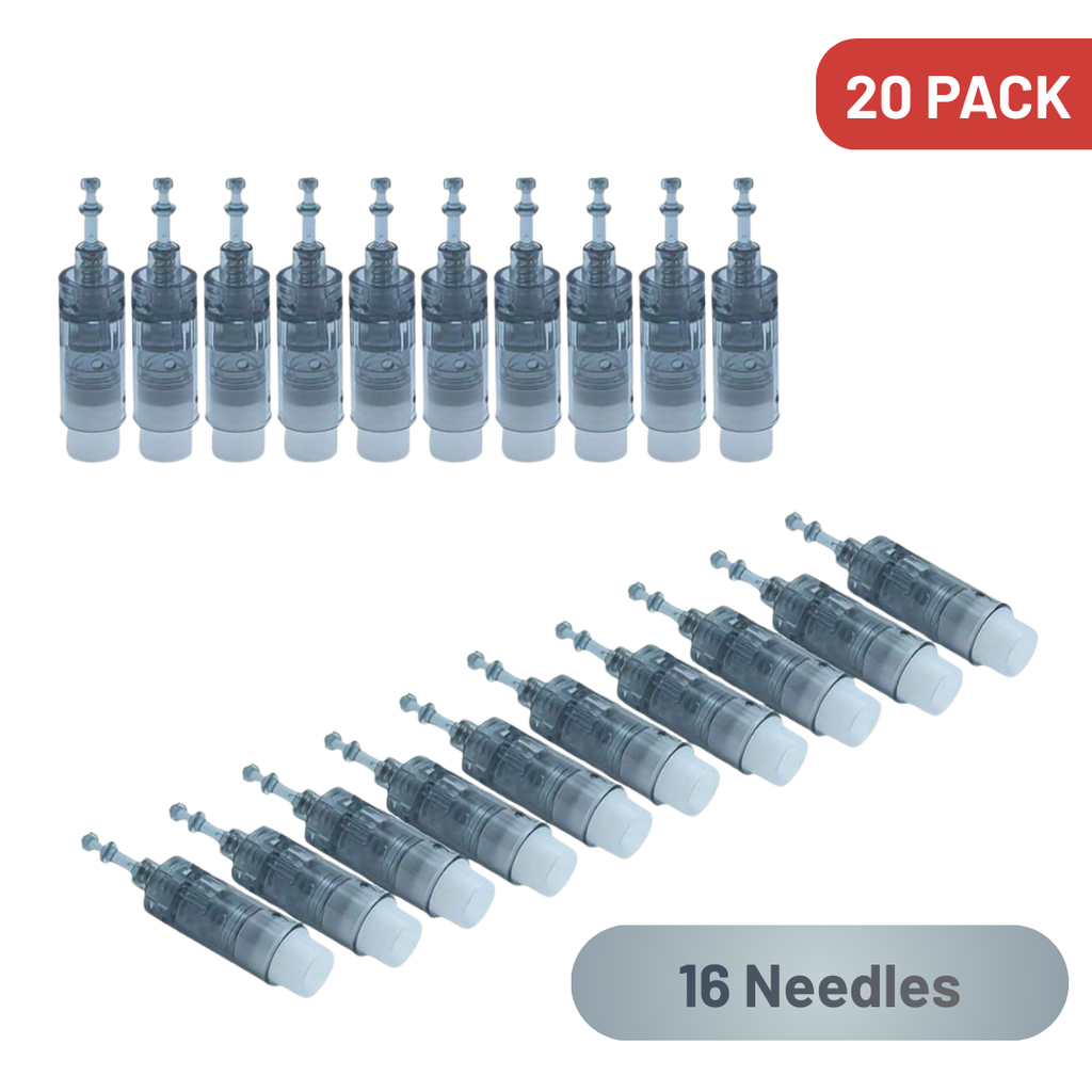 Derma Pen Replacement Cartridges – 20 Pack (16/36/42 Pins) - Value Bundle