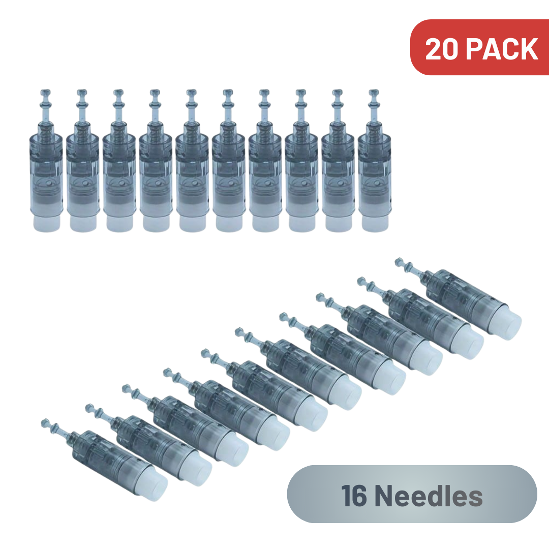 Derma Pen Replacement Cartridges – 20 Pack (16/36/42 Pins) - Value Bundle