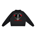 Essential Fleece Mock-Neck Crew Sweatshirt