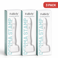 Follicly™ Derma Stamp 3-Pack - 140 Adjustable Titanium Microneedles (Value Bundle)