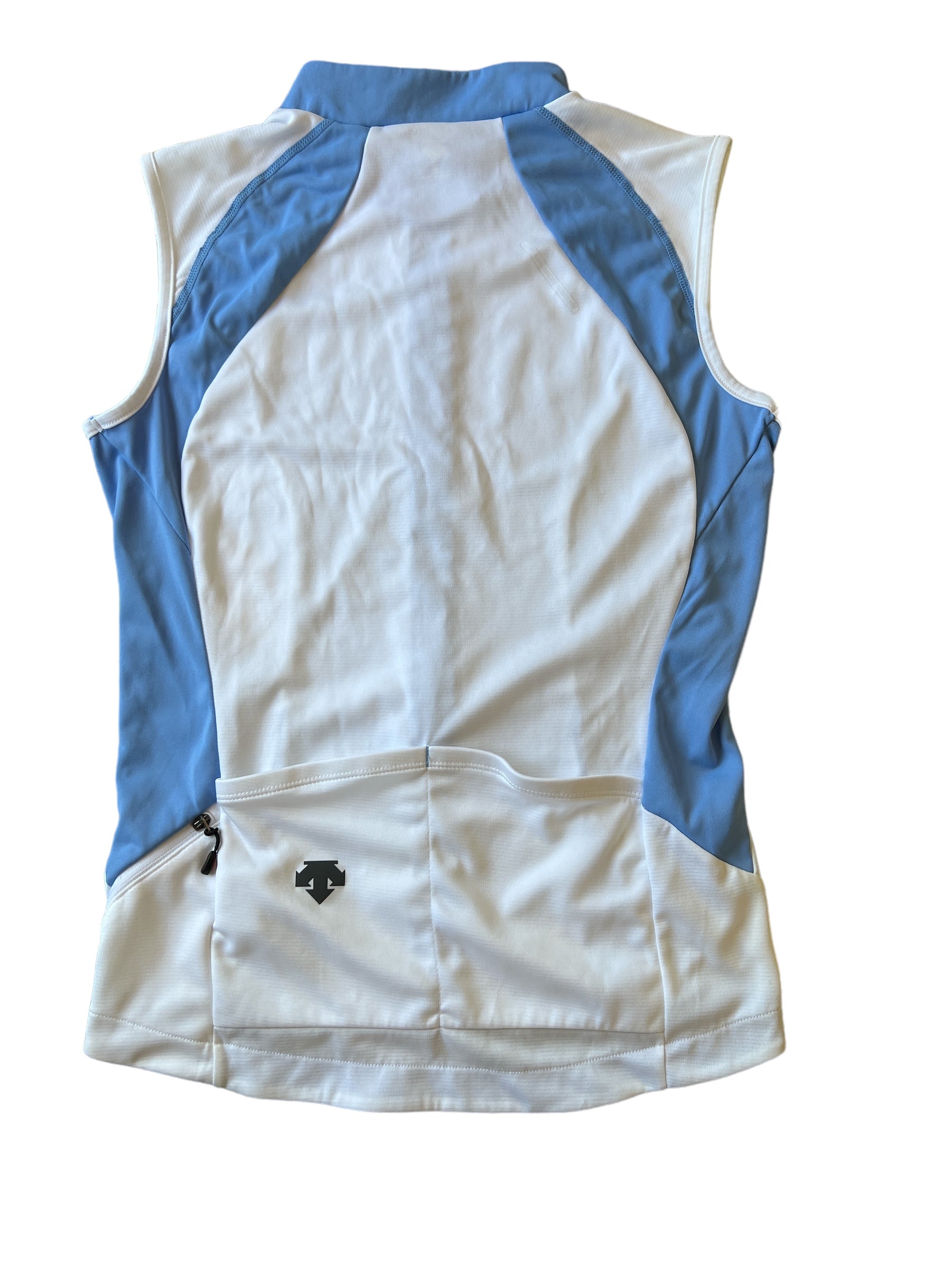 Descente Women's Icefil Sleeveless Jersey, White/Ice Blue, Medium