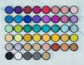 42-Color Ultra-Fine Metallic & Holographic Chrome Mirror Powder Set