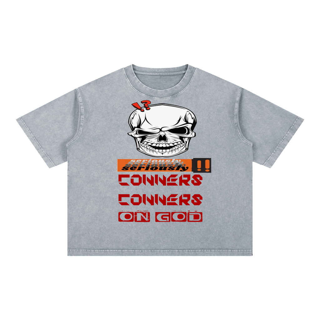 Mineral Wash Boxy Cotton T-Shirt