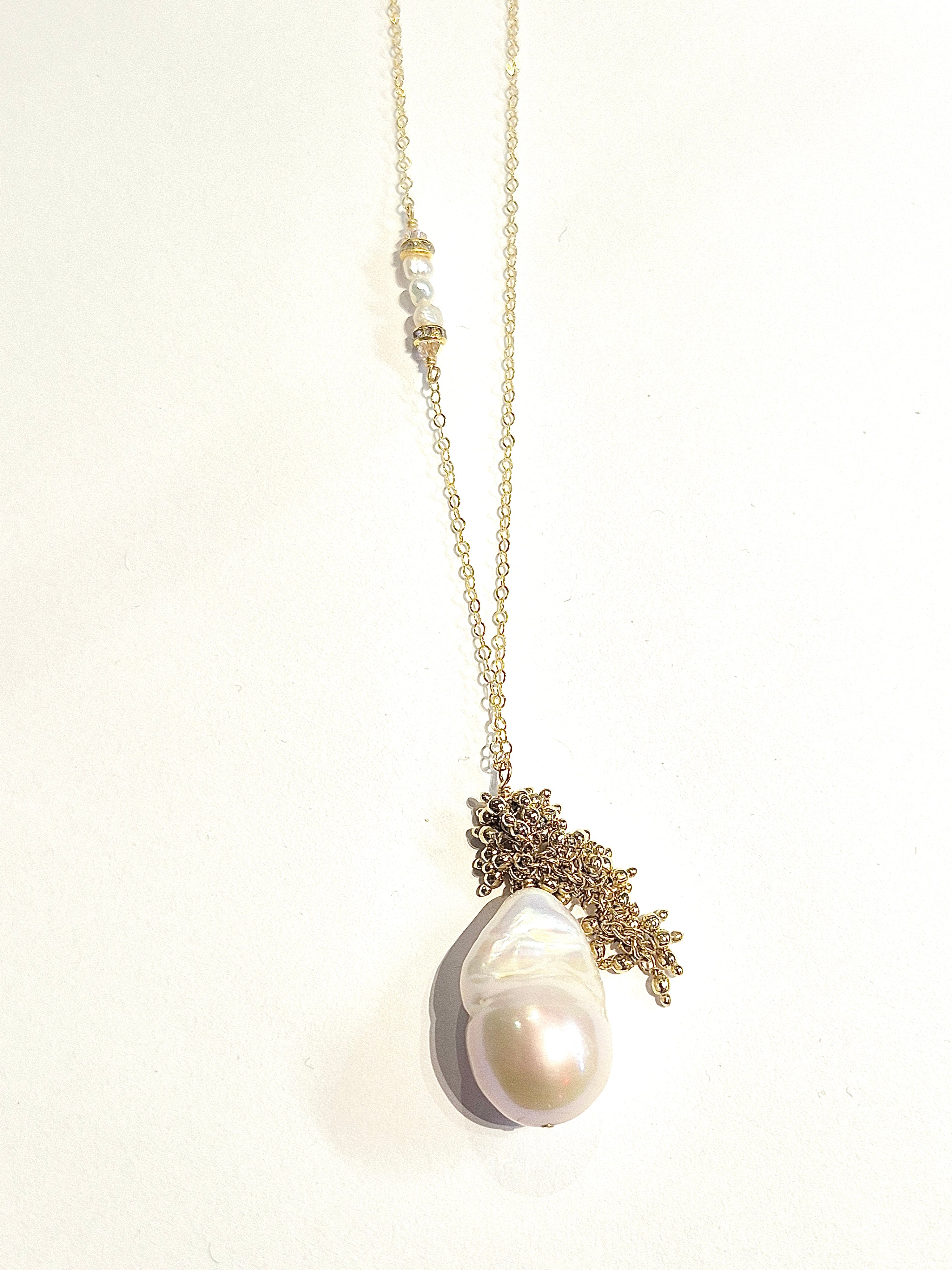 Baroque Pearl festival necklace