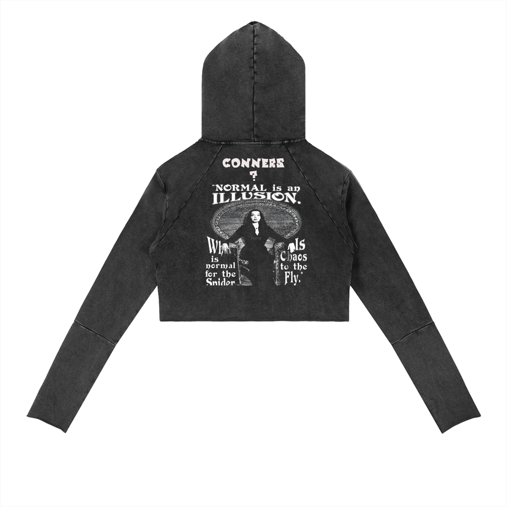 Vintage Washed Raw Edge Hoodie