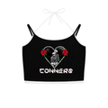 Contrast Binding Halter Tank Top