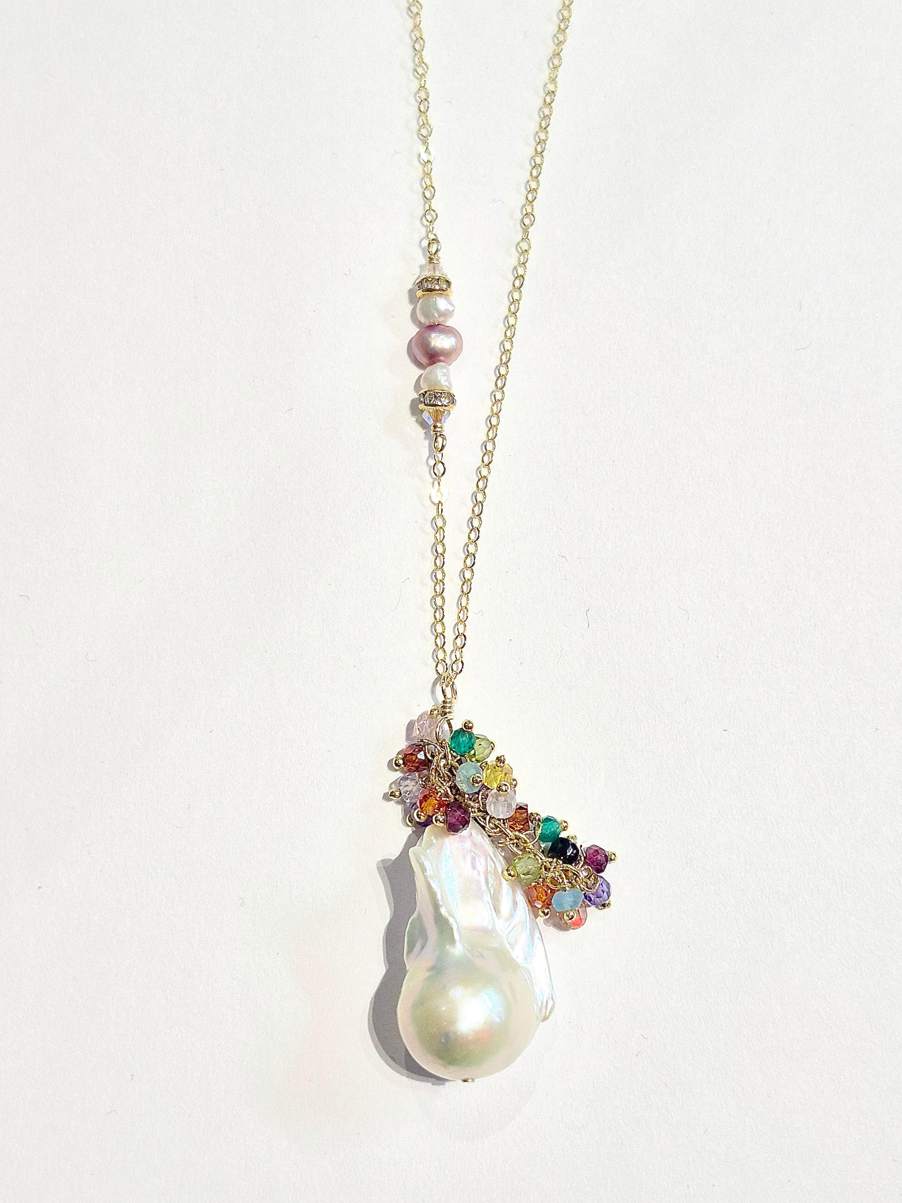 Baroque Pearl festival necklace