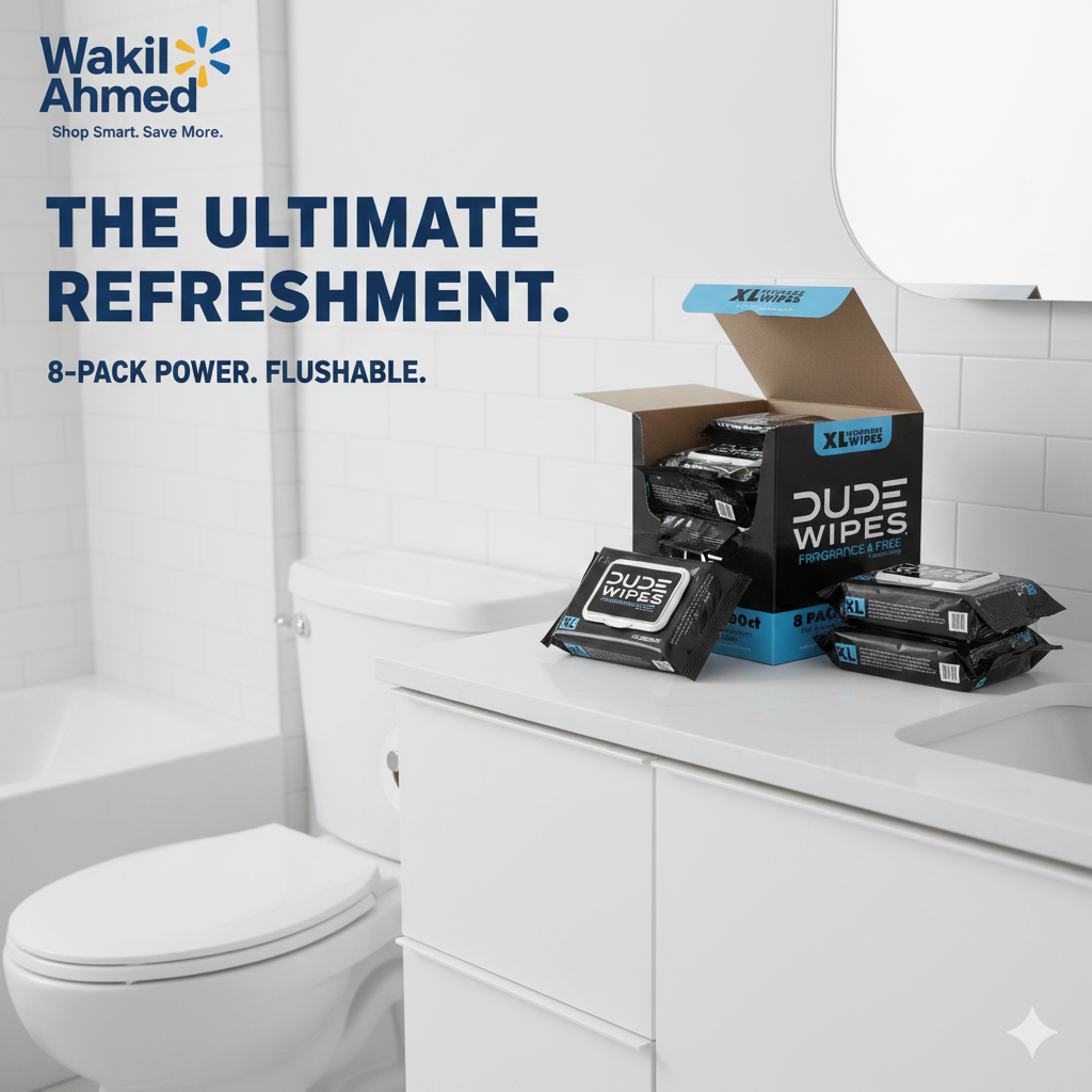 DUDE Wipes XL Flushable Wipes 400ct & 480ct Unscented, mints & Popsicle