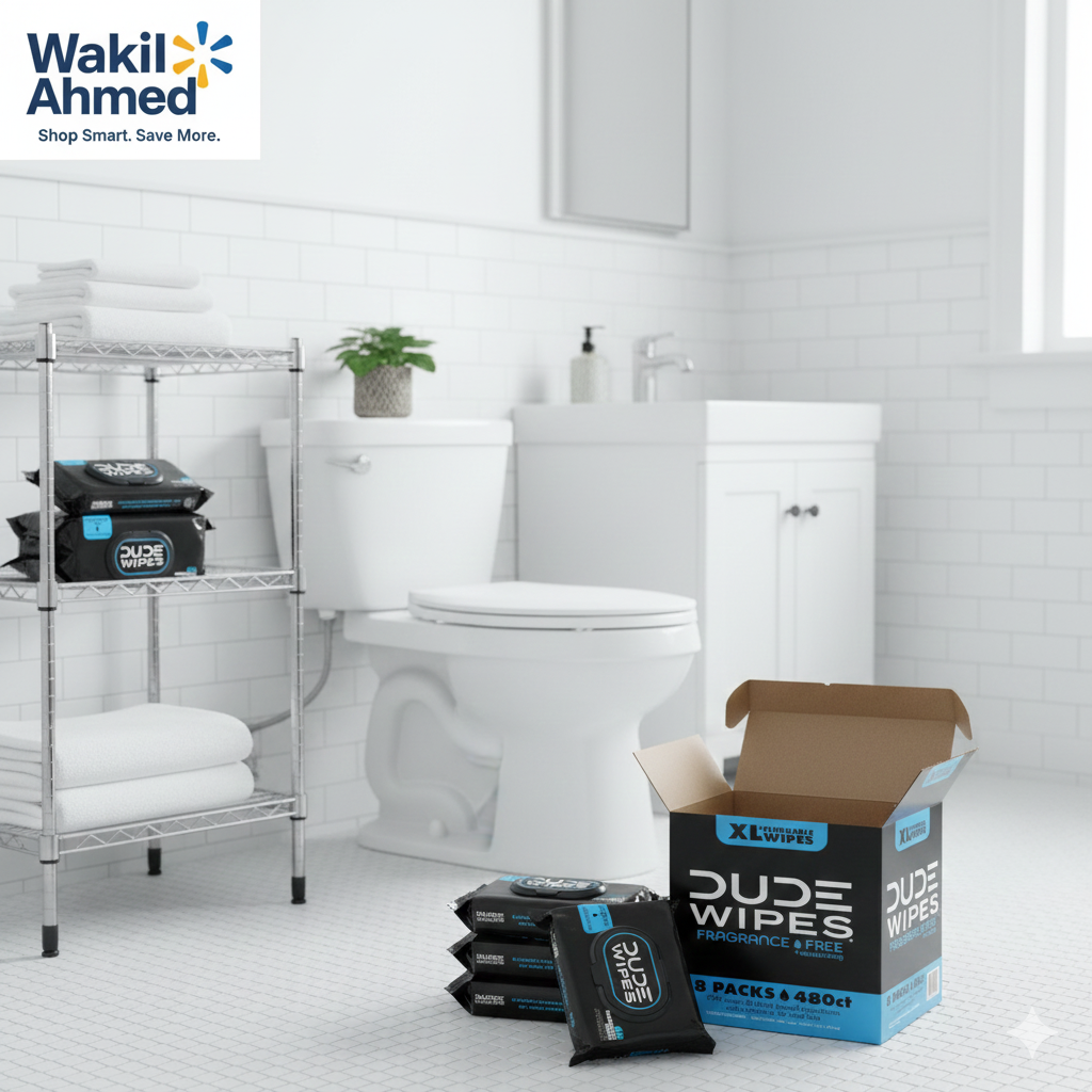 DUDE Wipes XL Flushable Wipes 400ct & 480ct Unscented, mints & Popsicle