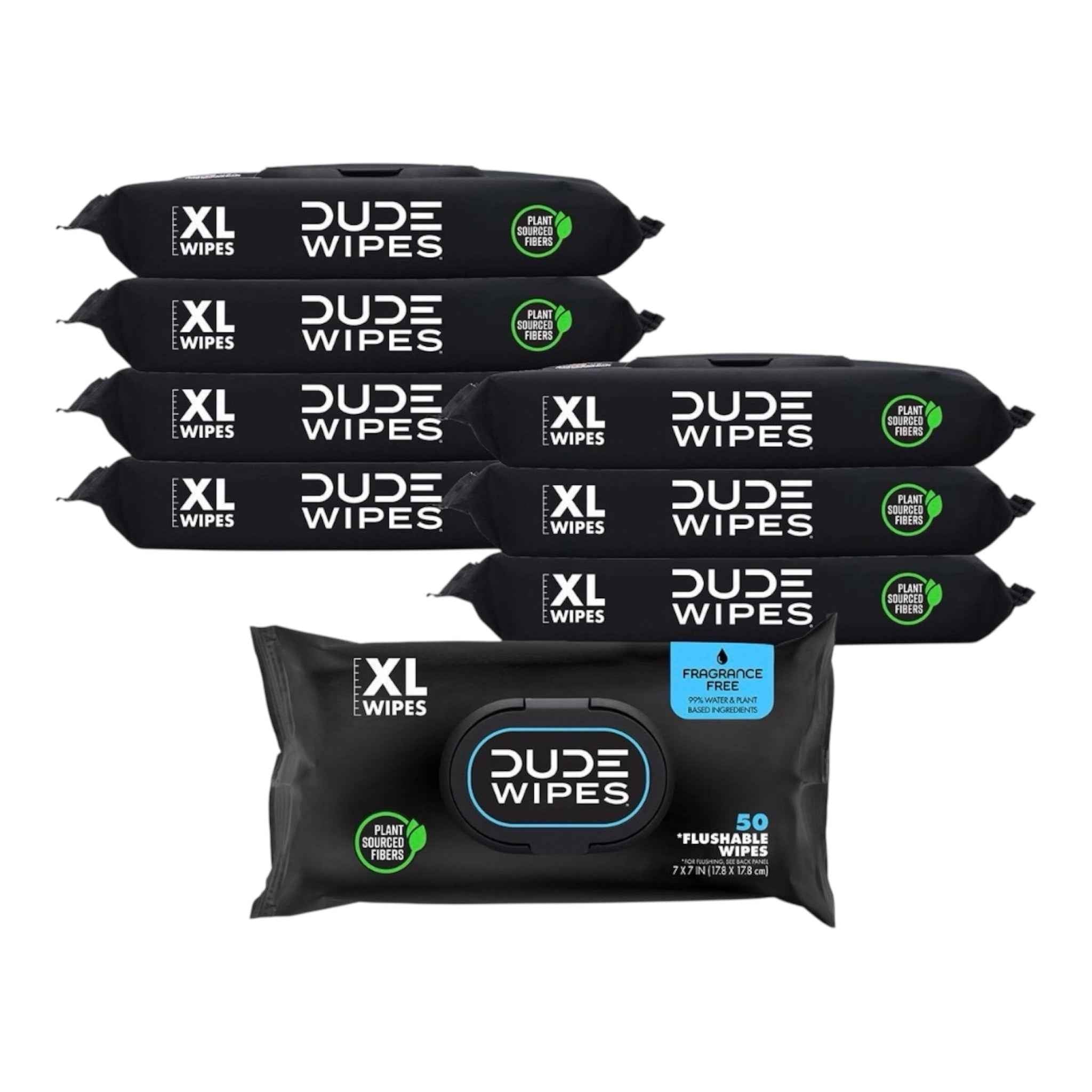 DUDE Wipes XL Flushable Wipes 400ct & 480ct Unscented, mints & Popsicle