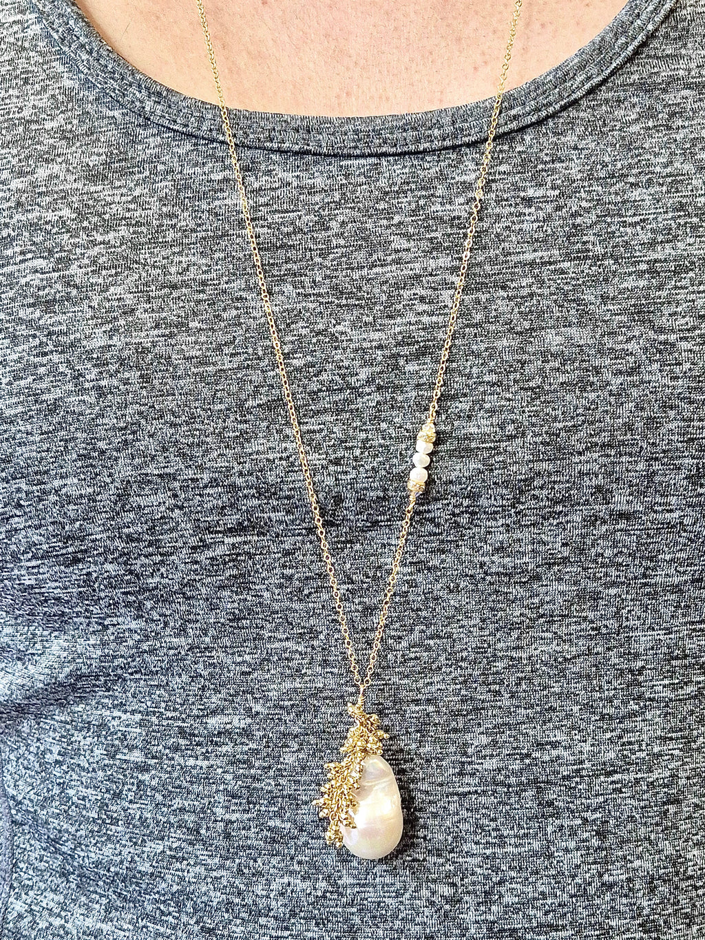 Baroque Pearl festival necklace