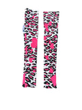 Skye Hide UV Lycra Arm Warmers (Pink Hearts Leopard)