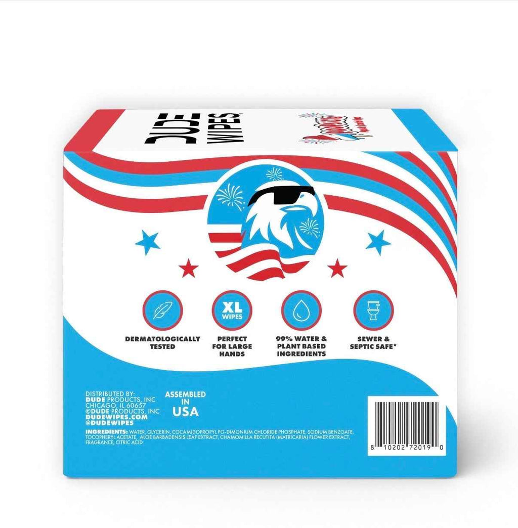 DUDE Wipes XL Flushable Wipes 400ct & 480ct Unscented, mints & Popsicle