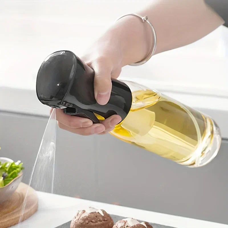 زجاجة رش الزيت 200/300/500 مل، بخاخ زيت الزيتون، موزع لزيت الطهي للمطبخ، للرحلات، للخبز، بخاخ للخل وصلصة الصويا
