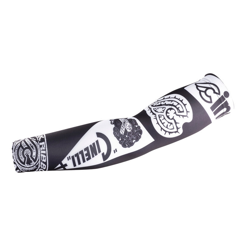 Cinelli Tempo Arm Warmers (Black/ White Cinelli Pattern) Large/X-Large