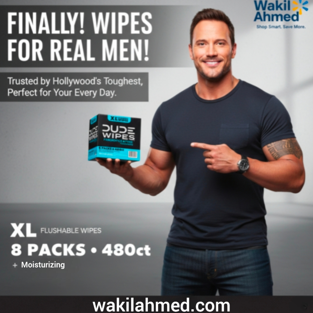 DUDE Wipes XL Flushable Wipes 400ct & 480ct Unscented, mints & Popsicle