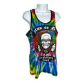 INKnBURN Women's RUN OF DIE Tie Dye Sunflower Singlet (Small)