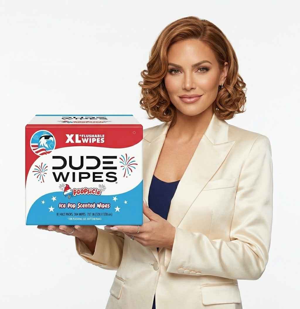 DUDE Wipes XL Flushable Wipes 400ct & 480ct Unscented, mints & Popsicle