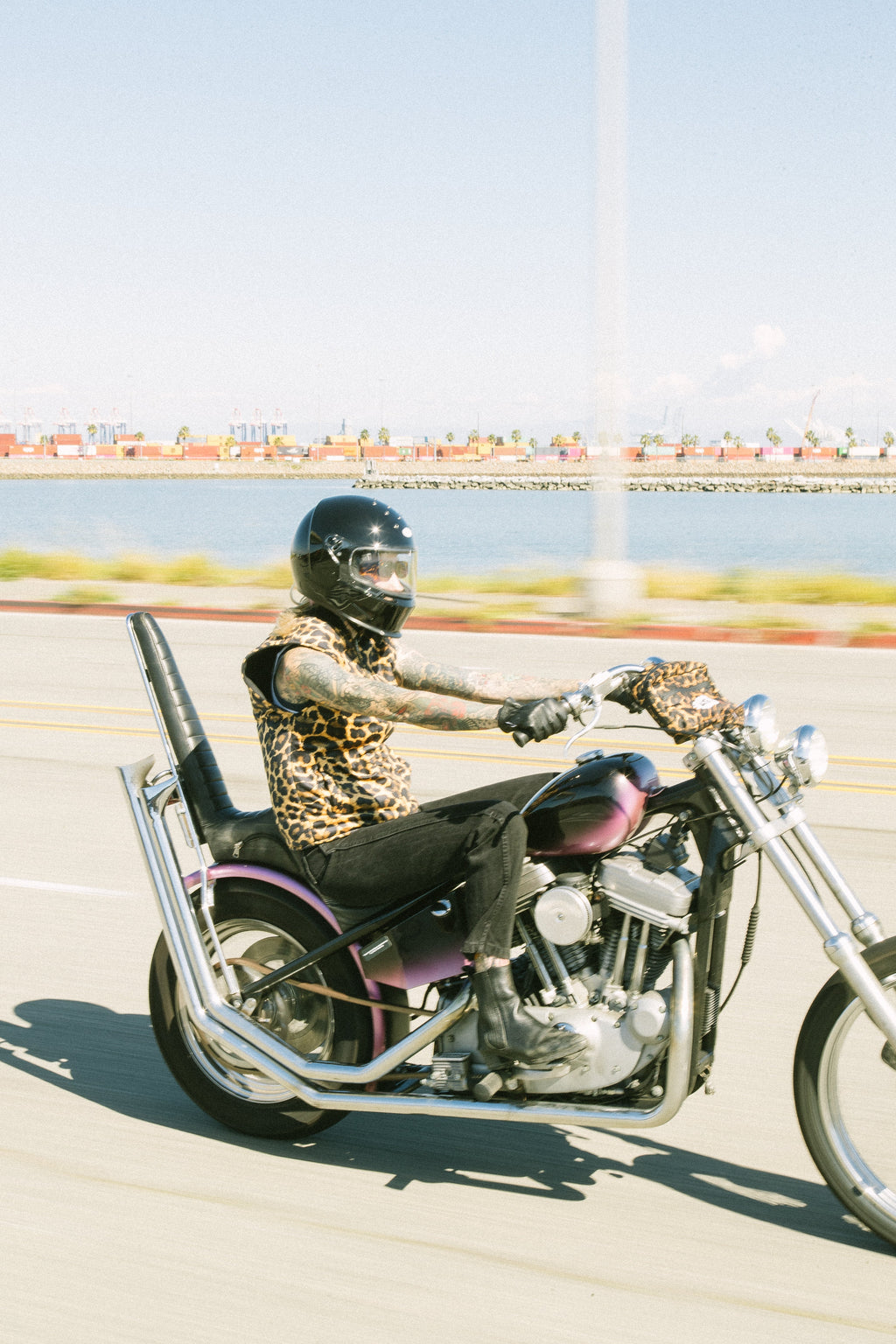Leopard Motorcycle Vest