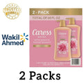 Caress White Peach Body Wash 2 Pack 30oz Each Daily Silk  2-Pack