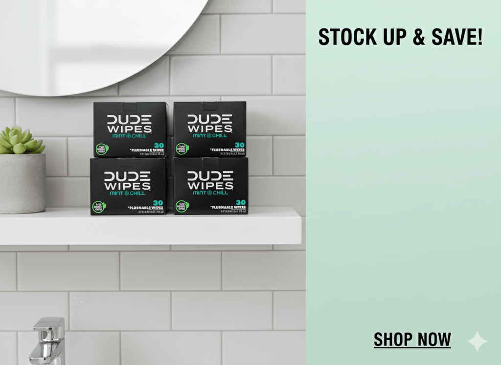 DUDE Wipes XL Flushable Wipes – Fragrance Free, Hypoallergenic Adult Wipes (400 CT / 480 CT)