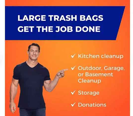 Hefty Ultra Strong Drawstring Trash Bags, Unscented 33 gal., 90 ct.