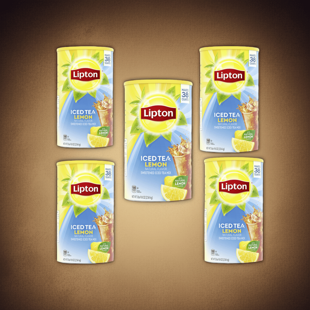 Lipton Lemon Iced Tea Mix 89.8 oz Sweetened Instant Powder 5 pk.