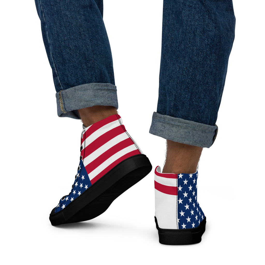 THEUS Men’s high top USA canvas shoes