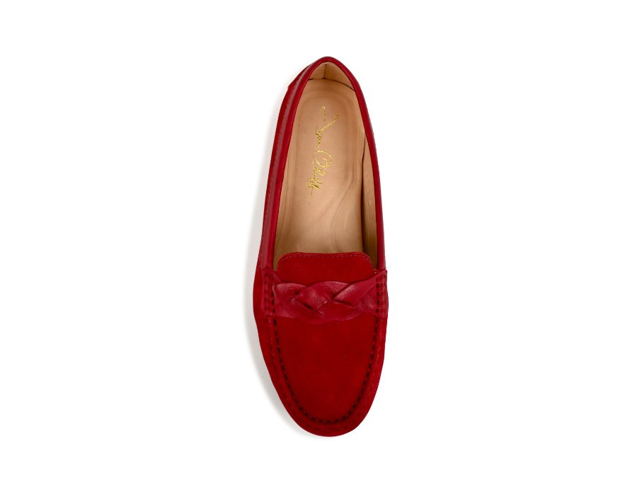 PIPER Leather Driving Loafer Bordeaux