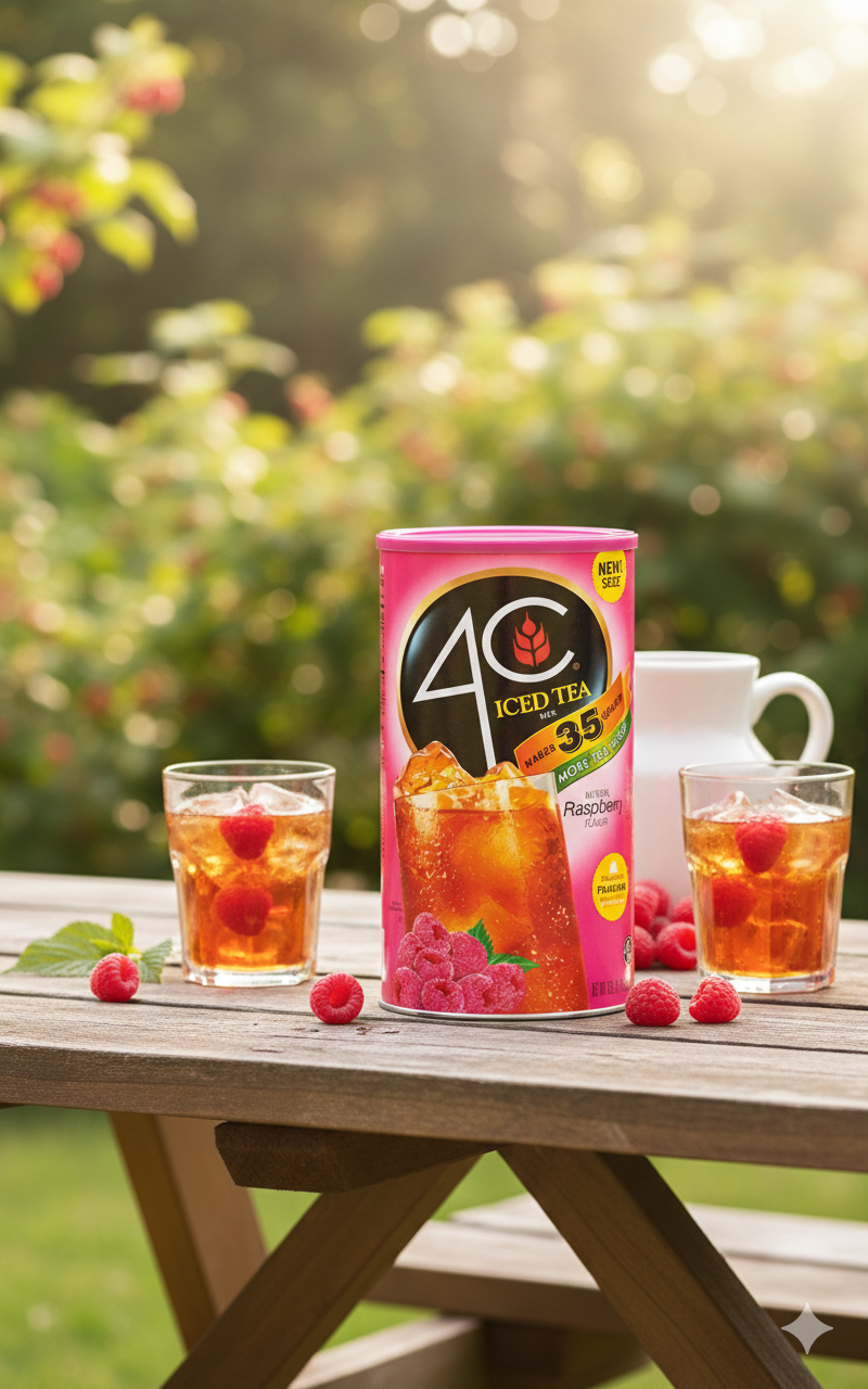 4C Iced Tea Mix, Peach Flavor - 82.6 oz
